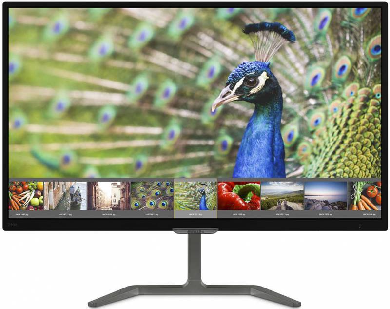 Монитор Philips 23.6 246E7QDAB (00/01) черный IPS LED 16:9 DVI HDMI M/M матовая 250cd 1920x1080 D-S