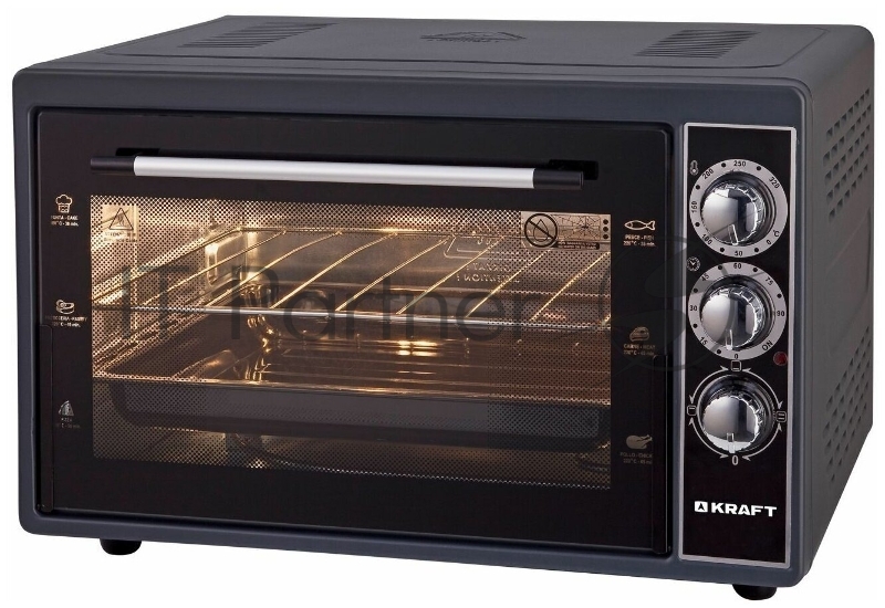 Мини-печь KRAFT KF-MO 4500 BL черный