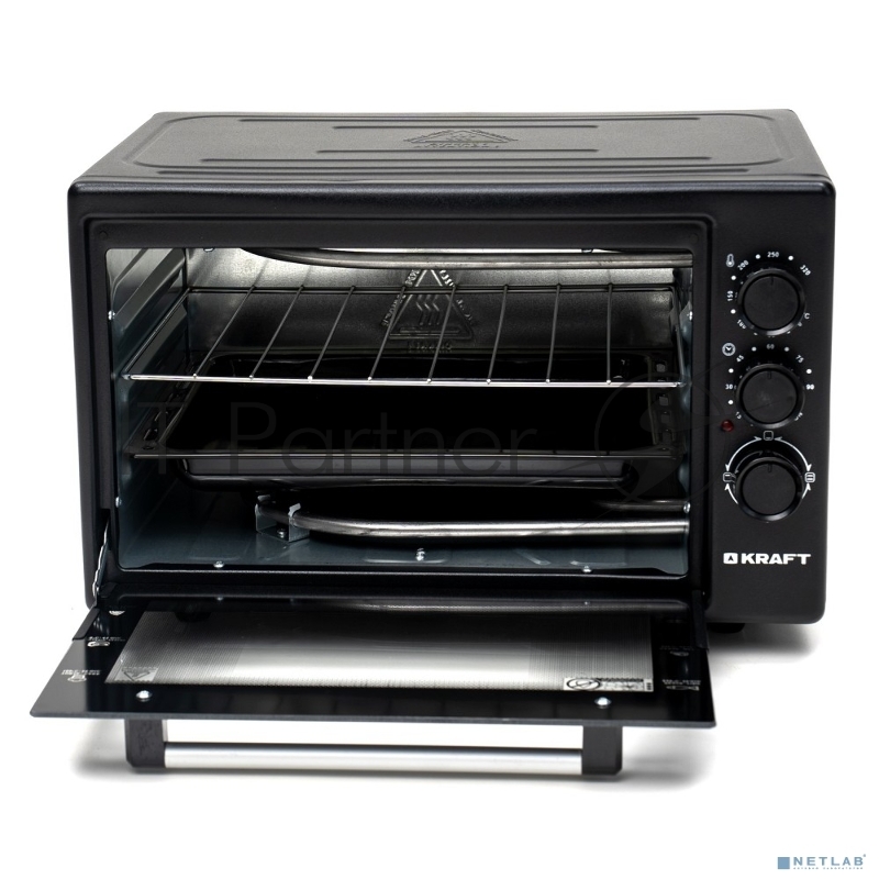 Мини-печь KRAFT KF-MO 4500 BL черный
