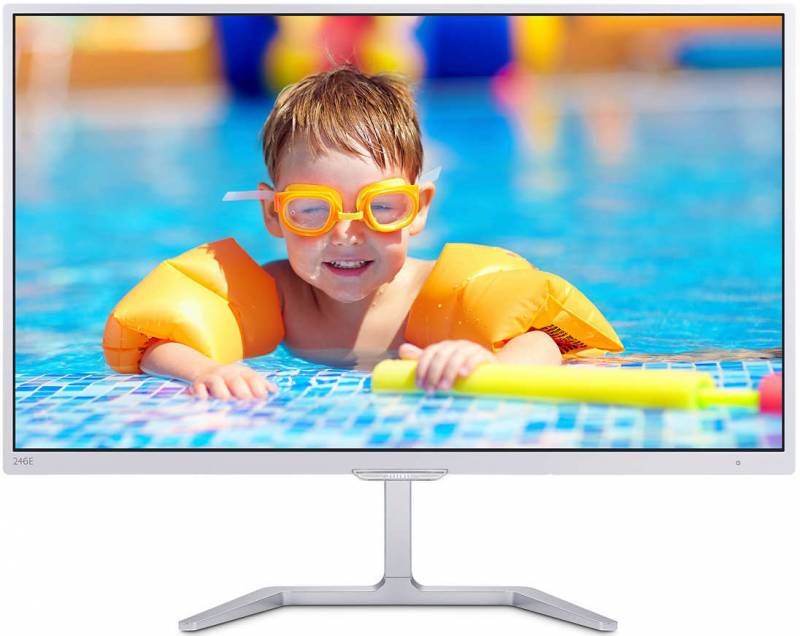 Монитор Philips 23.6 246E7QDSW (00/01) белый PLS LED 16:9 DVI HDMI матовая 250cd 1920x1080 D-Sub FH