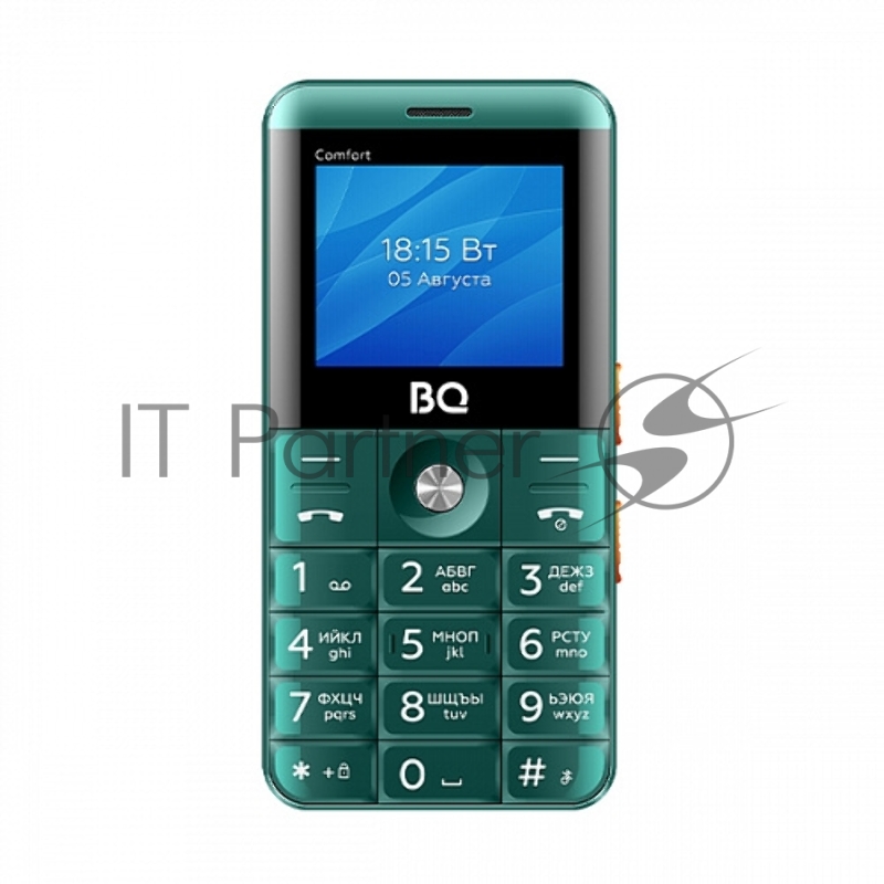Мобильный телефон BQ 2006 Comfort Green+Black