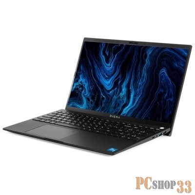 Ноутбук Digma Pro Sprint M Core i5 1135G7 16Gb SSD512Gb Intel UHD Graphics 15.6 IPS FHD (1920x1080) Windows 11 Professional Multi Language 64 dk.grey WiFi BT Cam 4500mAh (DN15P5-ADXW02)