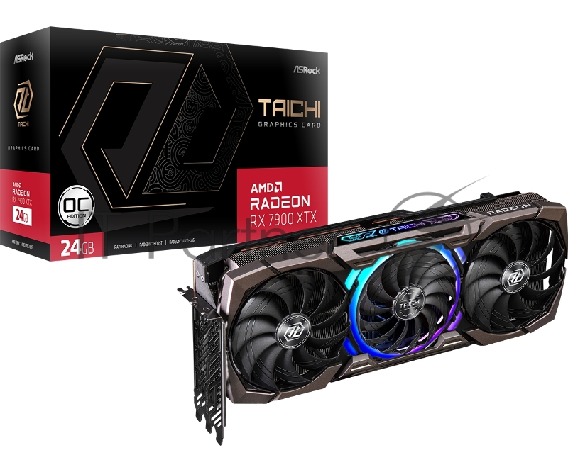 Видеокарта ASRock Radeon RX7900XTX Taichi 24G OC 24GB GDDR6 384Bit 3 x DisplayPort™ 2.1 / 1 x HDMI™ 2.1