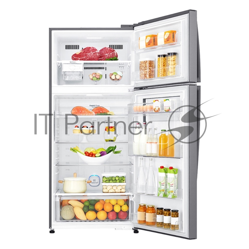 Холодильник LG GN-H702HMHU серебристый (двухкамерный)