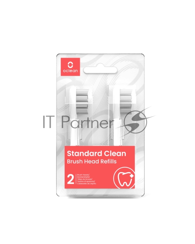 Насадки для электрической зубной щетки Oclean Endurance белые, 2шт