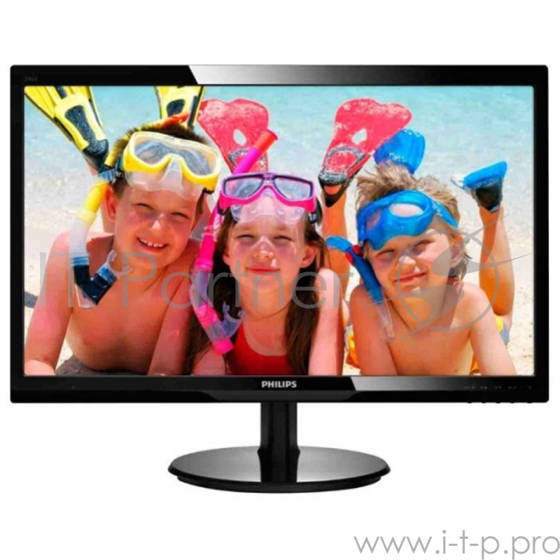 Монитор Philips 24 246V5LDSB/00(01) Black (LED, 1920x1080, 1 ms, 170°/160°, 250 cd/m, 10M:1, +DVI, +HDM