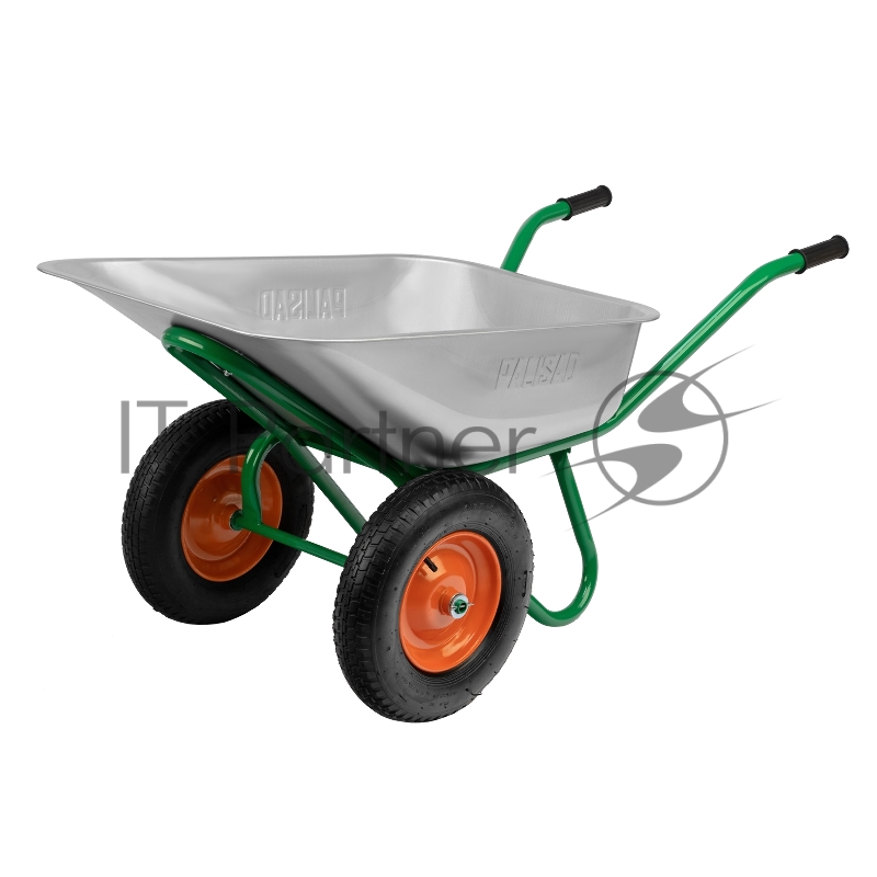 Тачка садово-строительная, 2-х колесная, усиленная, грузоподъемность 320 кг, объем 100 л// Palisad