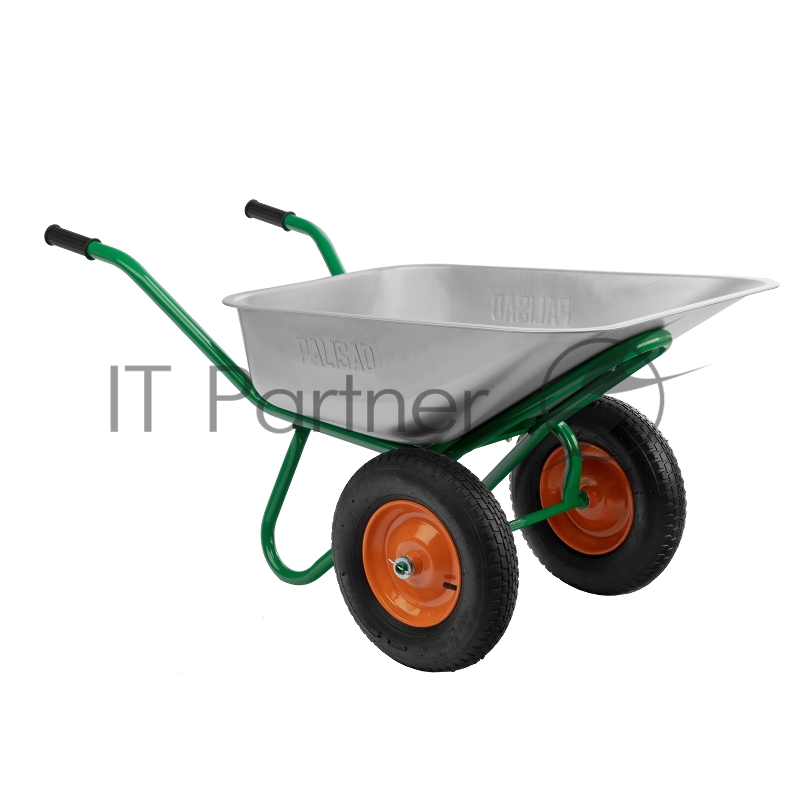 Тачка садово-строительная, 2-х колесная, усиленная, грузоподъемность 320 кг, объем 100 л// Palisad