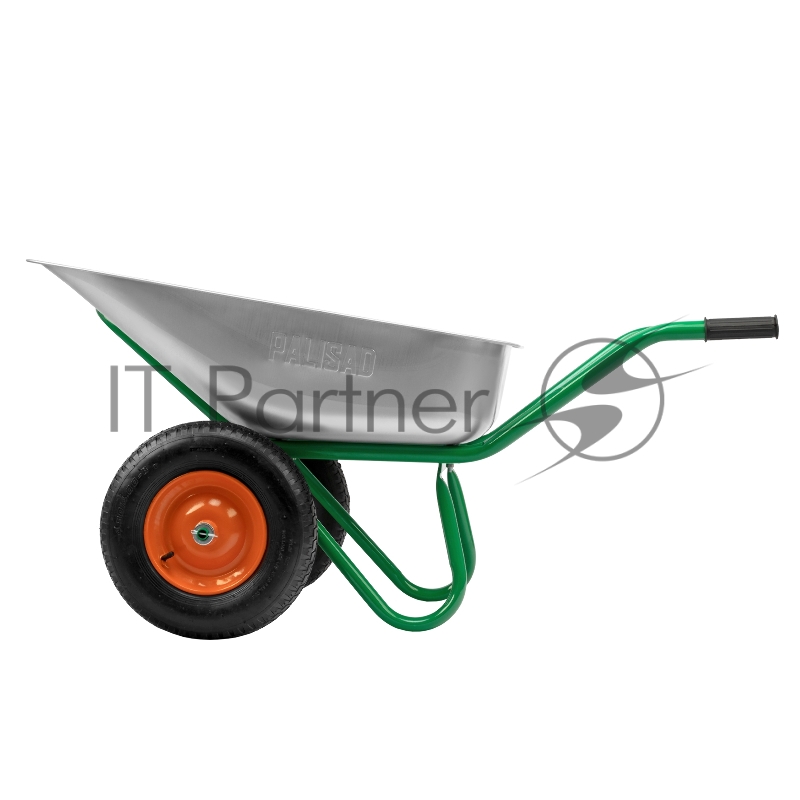 Тачка садово-строительная, 2-х колесная, усиленная, грузоподъемность 320 кг, объем 100 л// Palisad