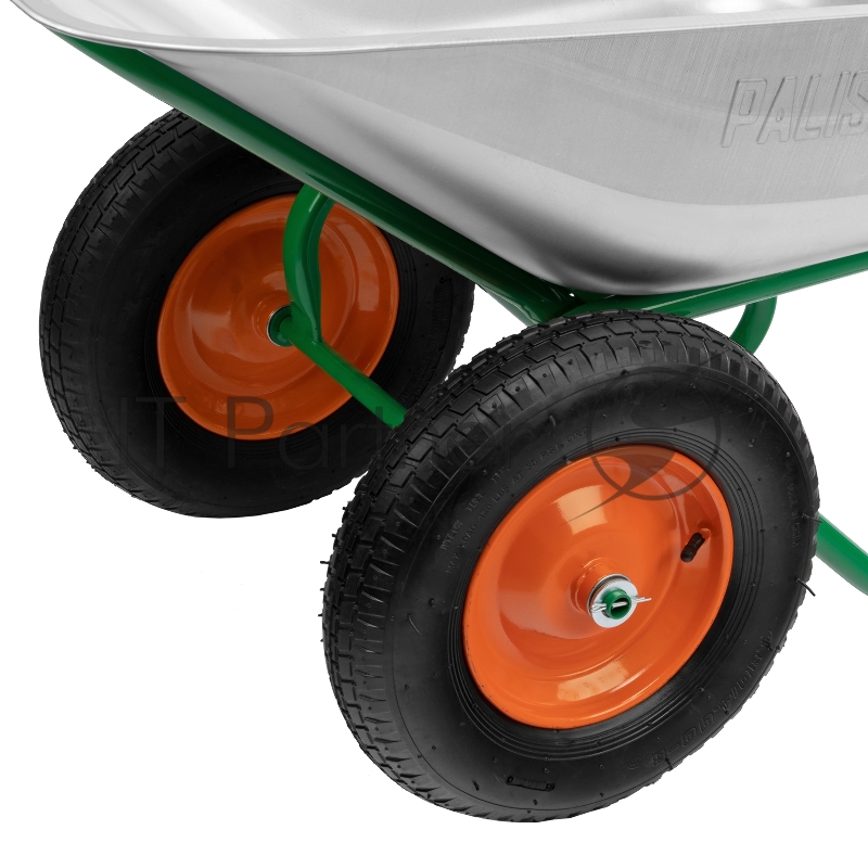 Тачка садово-строительная, 2-х колесная, усиленная, грузоподъемность 320 кг, объем 100 л// Palisad