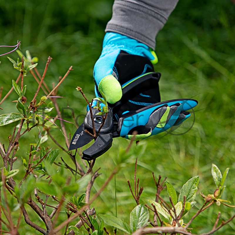 Секатор с наковальней, 220 мм, регулировка захвата, трехкомпонентные рукоятки, LUXE// Palisad