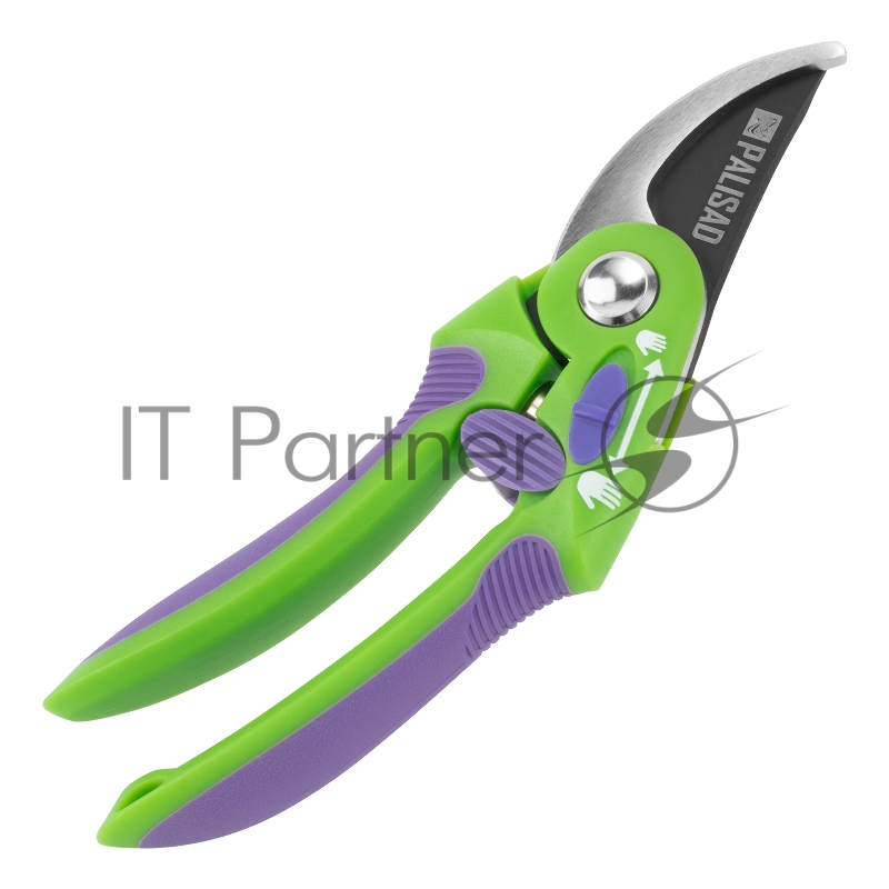 Секатор прямого реза, 215 мм, регулировка захвата, двухкомпонентные рукоятки// Palisad