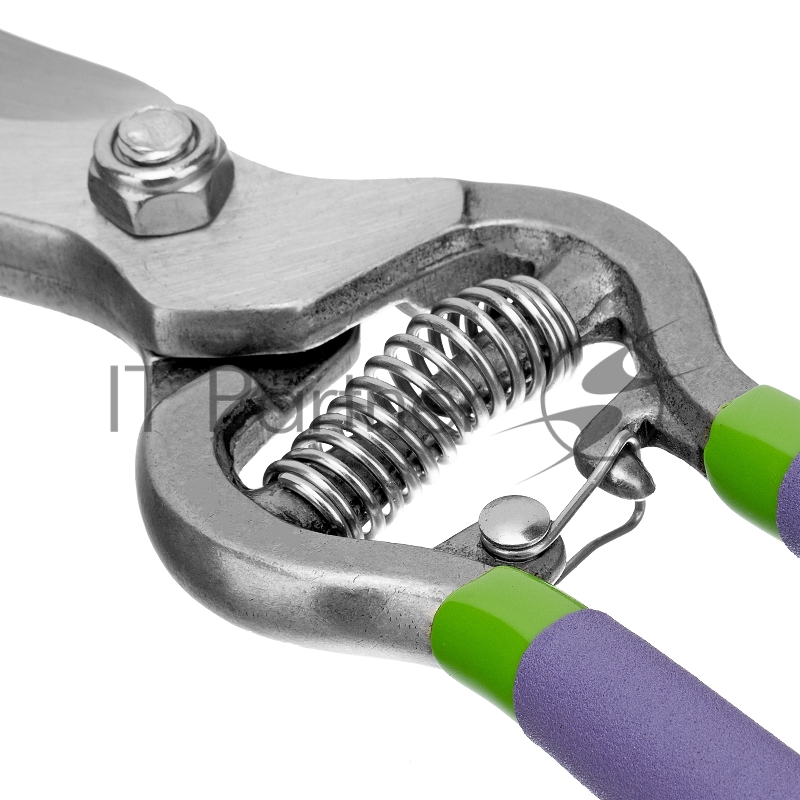 Секатор прямого реза, 255 мм, цельнокованый, металлические обрезиненные рукоятки// Palisad