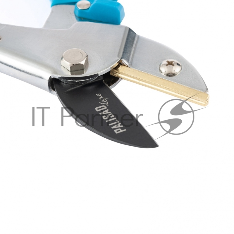 Секатор с наковальней, 205 мм, усиленный, рукоятки в ПВХ-оболочке, LUXE// Palisad