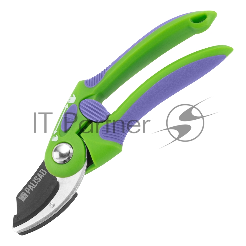 Секатор с наковальней, 215 мм, регулировка захвата, двухкомпонентные рукоятки// Palisad