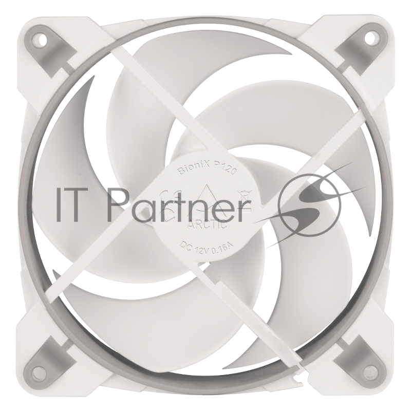 Вентилятор ARCTIC BioniX P120 (Grey/White) PWM 200 - 2100 RPM - retail (ACFAN00167A)