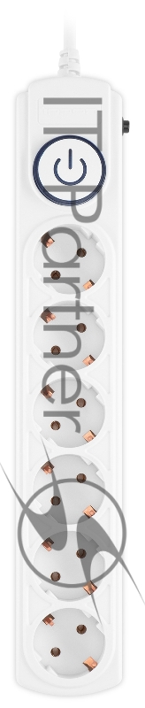 Сетевой фильтр Ippon BK-6-UPS-1.8-10-W 1.8м (6 розеток) белый (коробка)