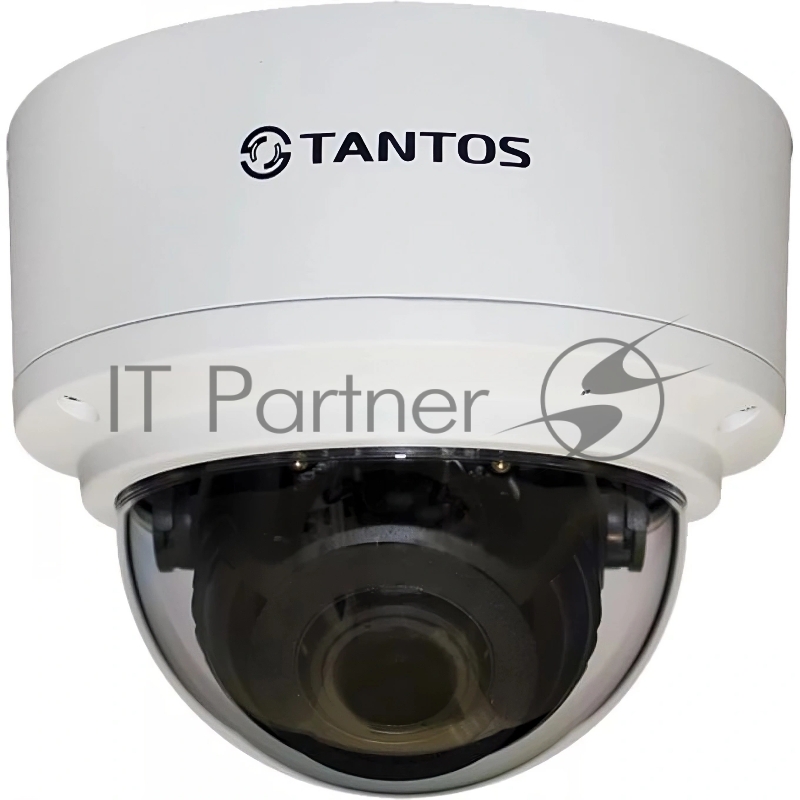 Уличная 2 мегапиксельная купольная антивандальная IP-камера Tantos TSi-Ve25VPA 2.8-12 мм