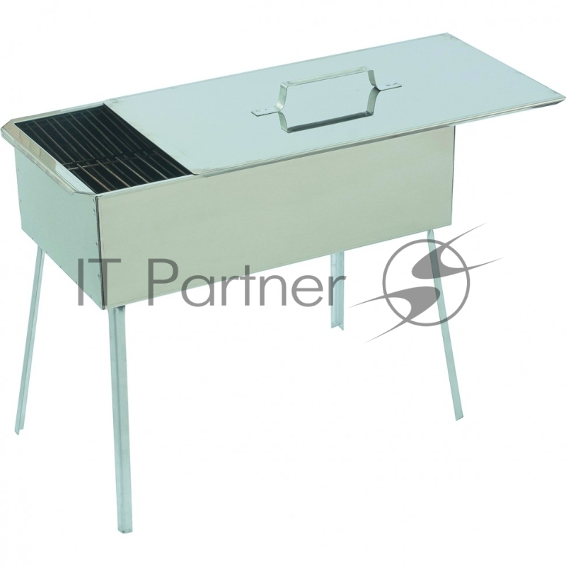 Коптильня двухъярус. 500x270x175 мм,нерж. сталь 0,8 мм, с поддон,на ножках, Россия Camping// Palisad