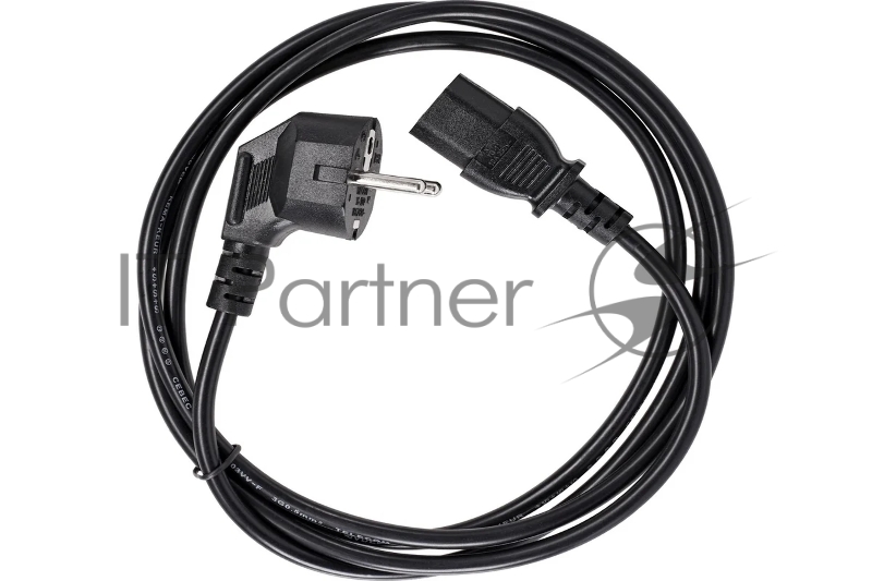 Кабель компьютер - розетка 220V EU (угловой) 3GX0,5mm2, 1,8m, медь, Telecom