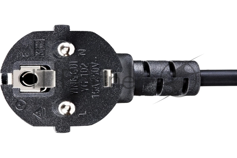 Кабель компьютер - розетка 220V EU (угловой) 3GX0,5mm2, 1,8m, медь, Telecom