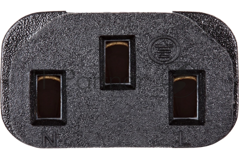 Кабель компьютер - розетка 220V EU (угловой) 3GX0,5mm2, 1,8m, медь, Telecom