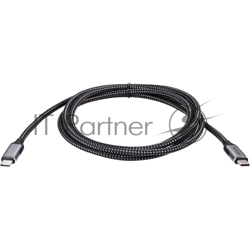 Кабель USB3.2 Gen2X2, CM->CM, 20Gbs, 100WT, 4KX60Hz, All shell, 1.8m VCOM <CU420M-1.8M>