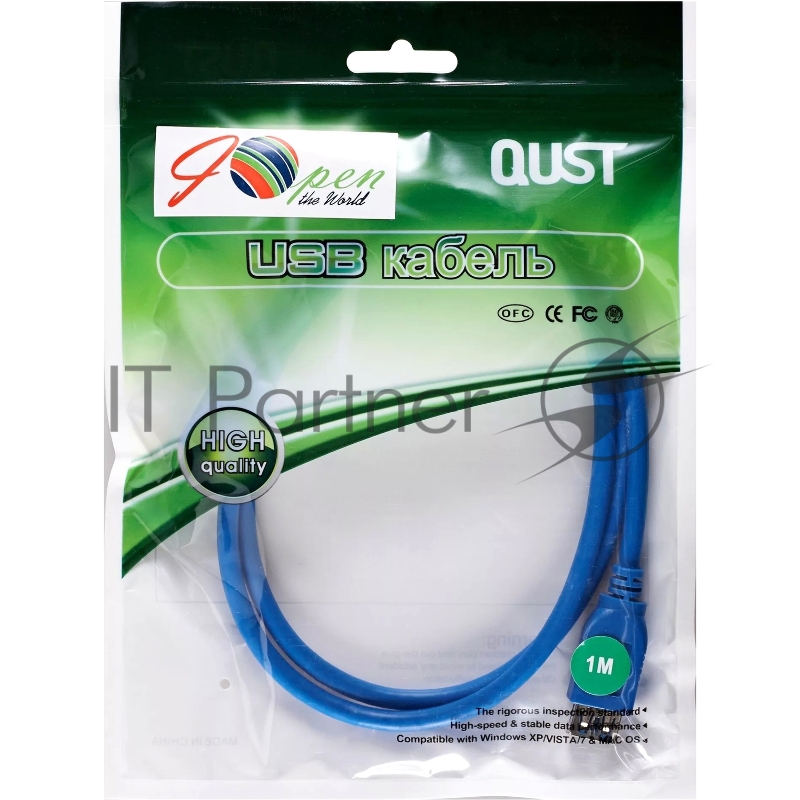 Кабель удлинительный USB3.0 Am-Af 1m iOpen