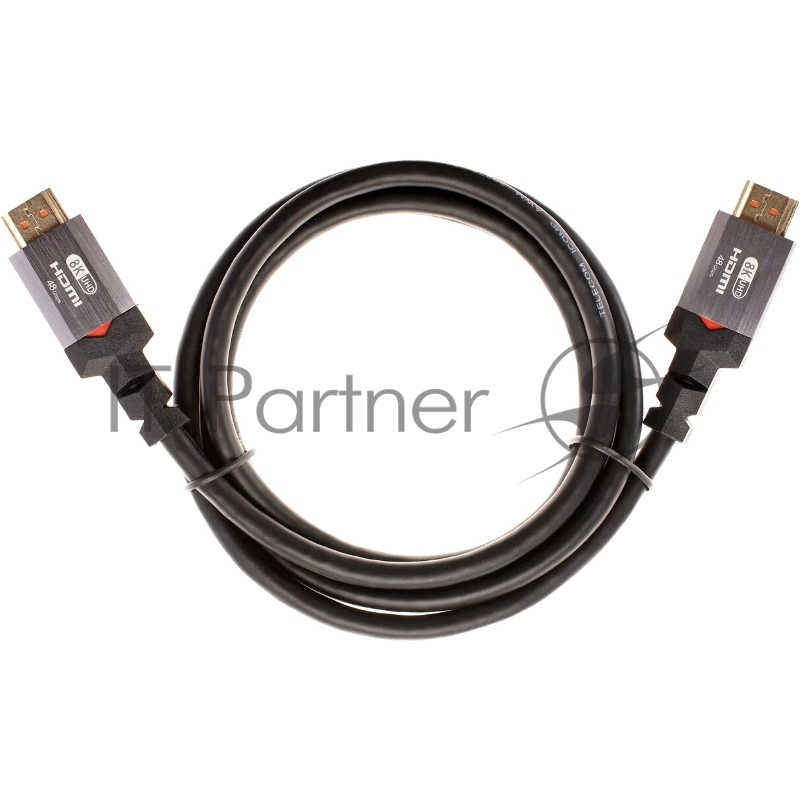 Кабель HDMI 19M/M,ver. 2.1, 8K@60 Hz 1.5m метал разъемы, Telecom <TCG365-1.5M>