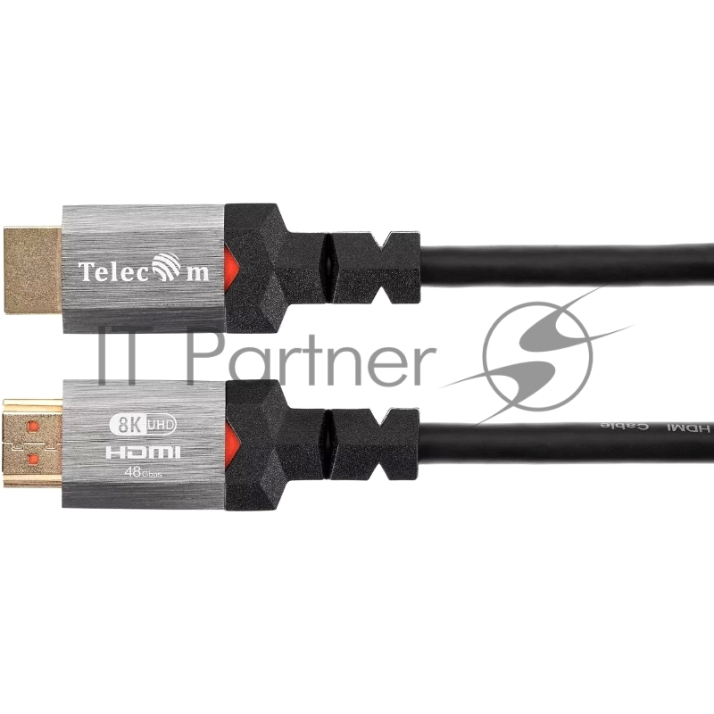 Кабель HDMI 19M/M,ver. 2.1, 8K@60 Hz 1.5m метал разъемы, Telecom <TCG365-1.5M>