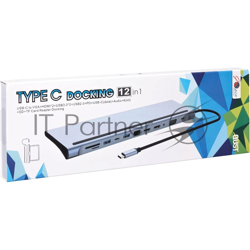 Адаптер TC--->2USB3.0+USB2.0+RJ45(100m