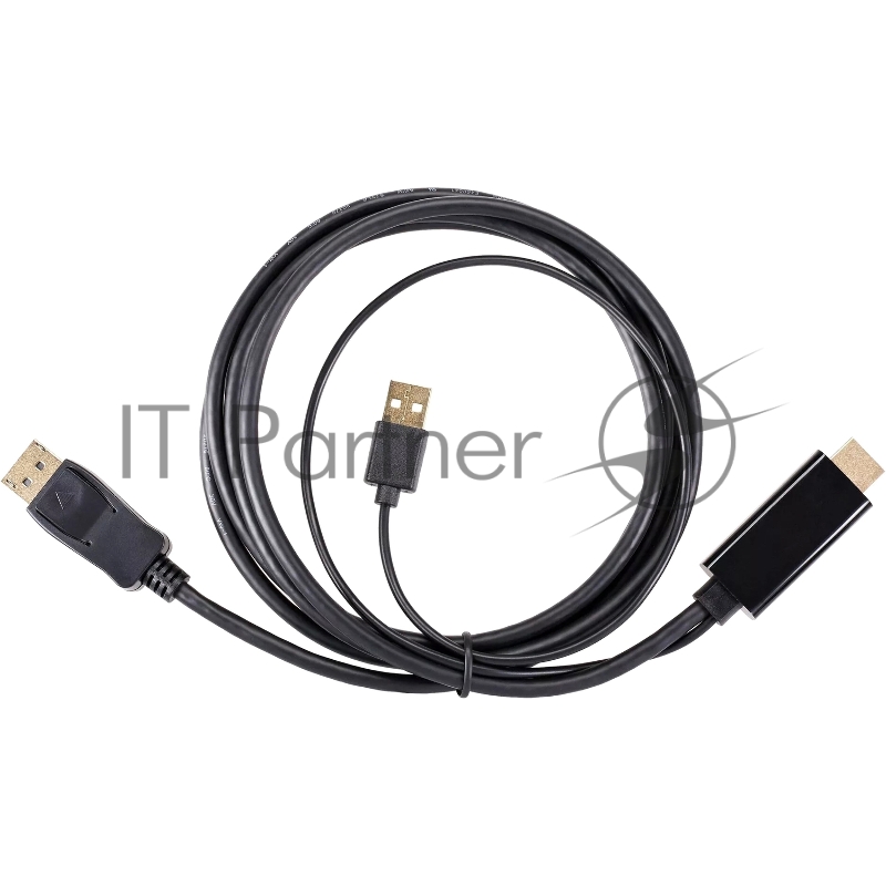Кабель-переходник HDMI(M) +USB---> DP(M) 4K*60Hz 1.8M, VCOM