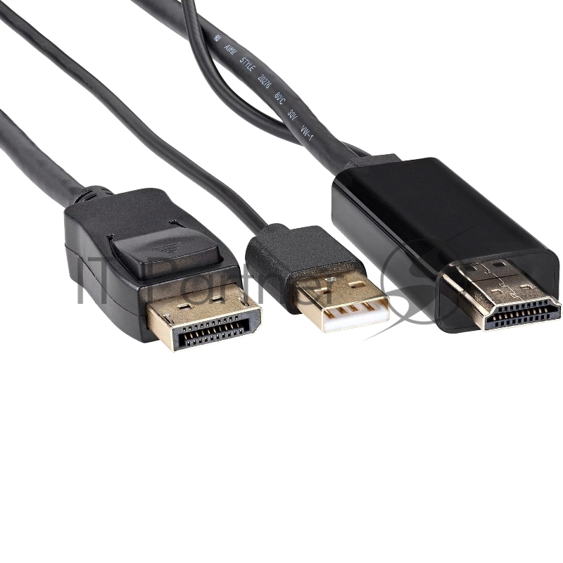 Кабель-переходник HDMI(M) +USB---> DP(M) 4K*60Hz 1.8M, VCOM