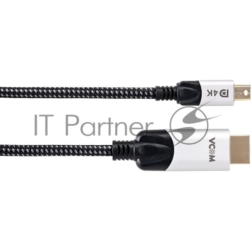 Кабель-переходник miniDisplayPort M-> HDMI M 4K@60Hz 1.8m VCOM