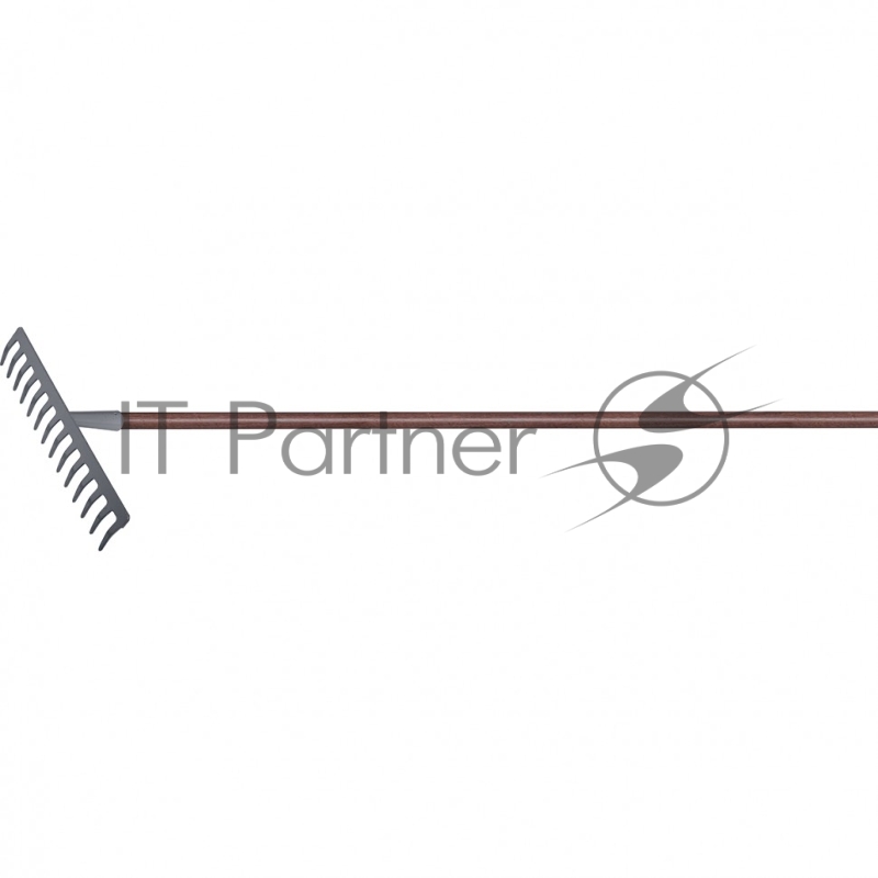 Грабли стальные, 360х1250 мм, 14 прямых зубьев, деревянный лакированный черенок, LUXE// Palisad