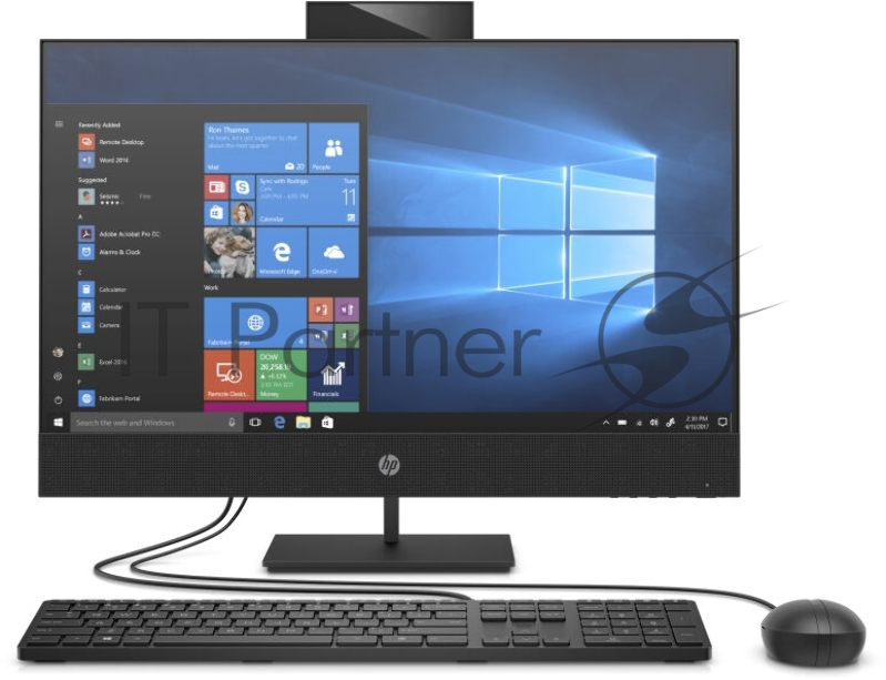 Моноблок/ HP ProOne 440 G6 AiO 23.8(1920x1080 IPS)/Intel Core i7 10700T(2Ghz)/8192Mb/512SSDGb/D 1y/Win11Pro + Adjustable Stand, 320K kbd / Opt Mouse, MCR, HDMI Port, Italian layout, ПИ