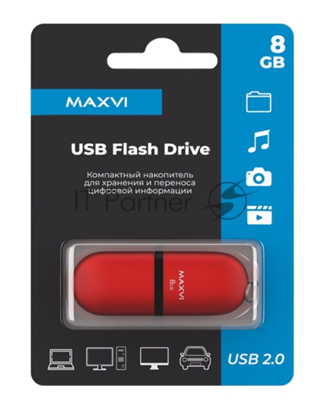 USB флеш-накопитель 8GB red (FD8GBUSB20C10SF)