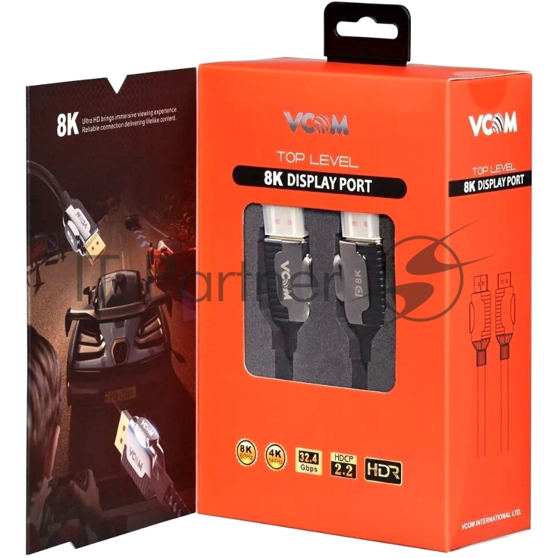 Кабель соединительный DISPLAY PORT v1.4, 8K@60Hz, 3m VCOM <CG634-3M>