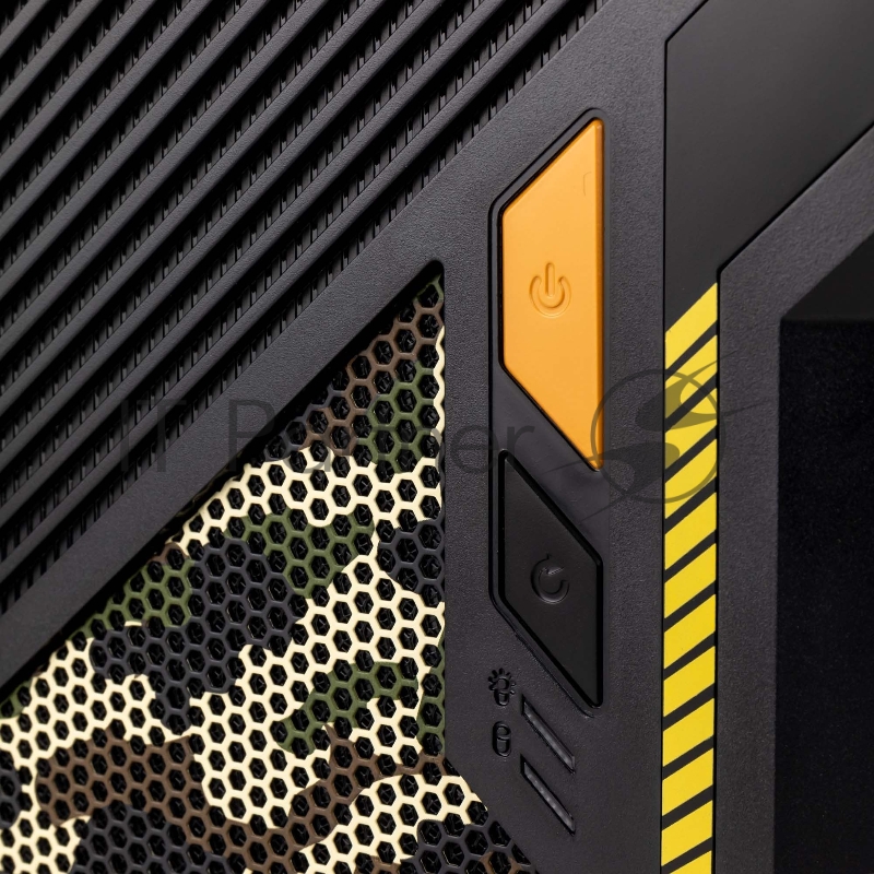 Корпус Hiper Combat черный без БП ATX 3x120mm 1xUSB2.0 1xUSB3.0 audio bott PSU