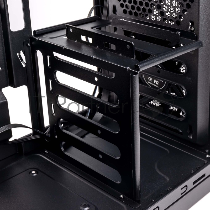 Корпус Hiper Combat черный без БП ATX 3x120mm 1xUSB2.0 1xUSB3.0 audio bott PSU