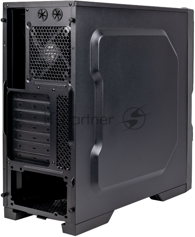 Корпус Hiper Combat черный без БП ATX 3x120mm 1xUSB2.0 1xUSB3.0 audio bott PSU