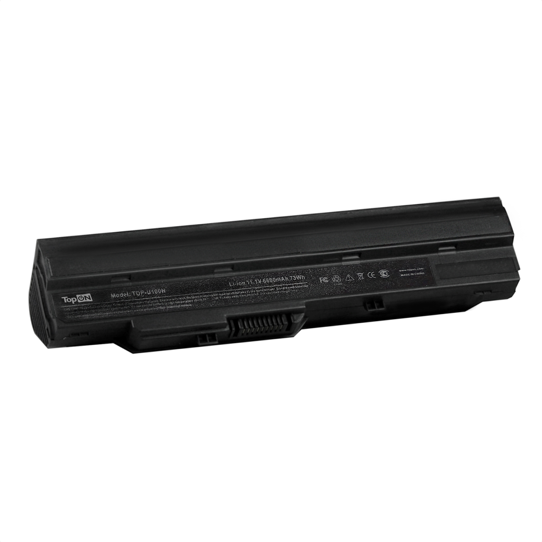 Аккумулятор для ноутбука MSI Wind U90, U100, U120, U200, U230 Series. 11.1V 6600mAh 73Wh, усиленный. BTY-S11, 3715A-MS6837D1