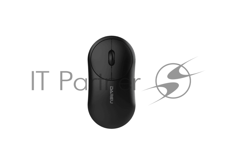 Мышь беспроводная Dareu LM166D Black (черный), DPI 1200, ресивер 2.4GHz+BT, размер 109x56x32мм