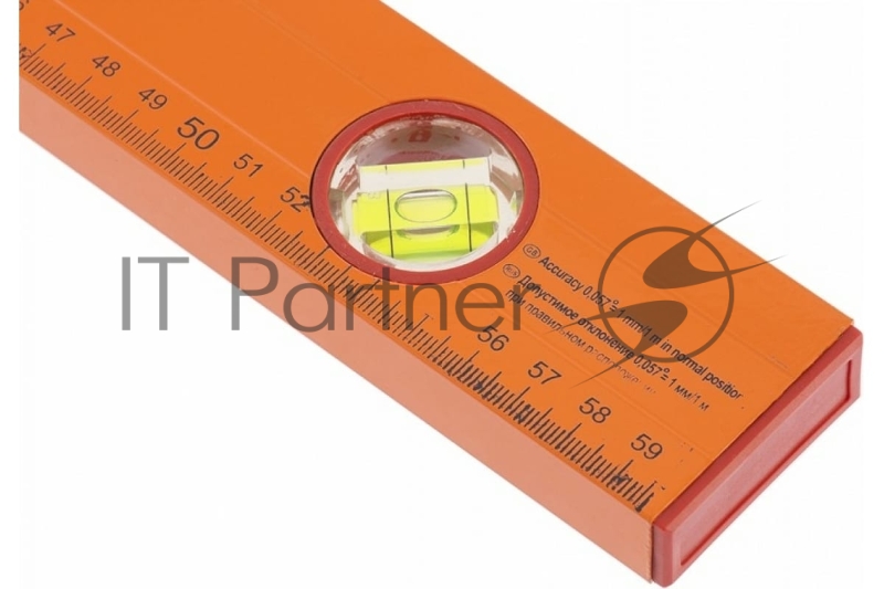 Уровень алюминиевый, 600 мм, 3 глазка, желтый, линейка// Sparta