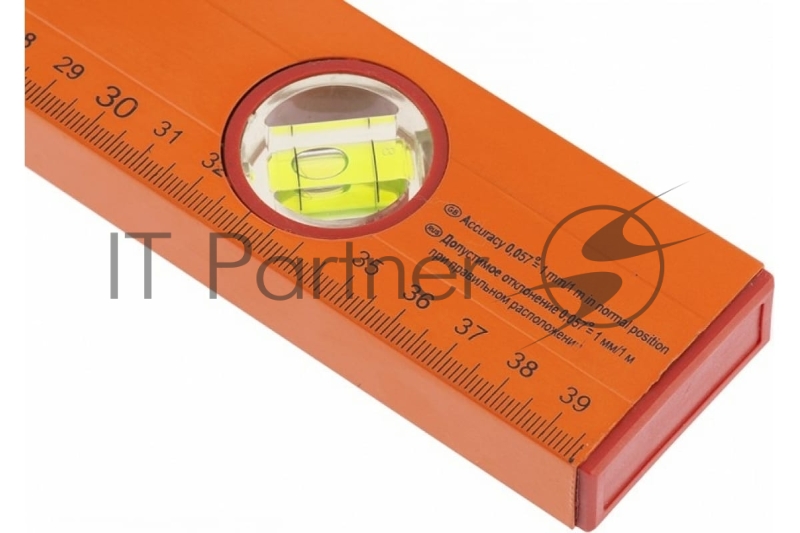 Уровень алюминиевый, 400 мм, 3 глазка, желтый, линейка// Sparta