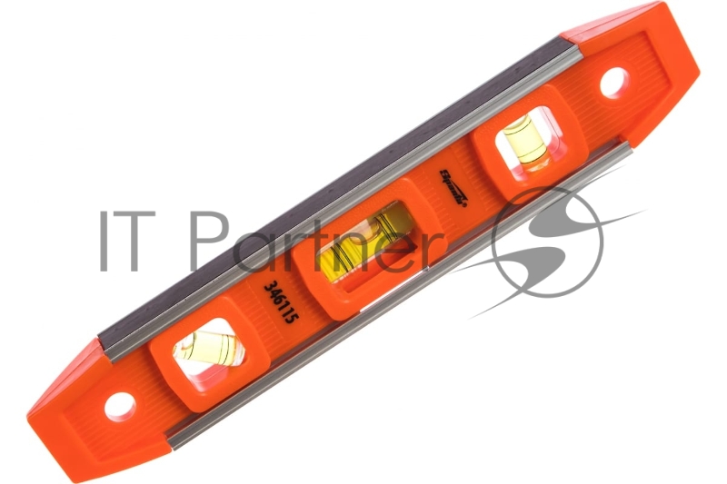 Уровень усиленный, 230 мм, 3 глазка, магнитный, пластмассовый Торпедо (IV)// Sparta