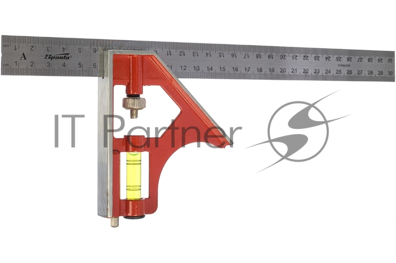 Угольник, 300 мм, металлический, комбинированный// Sparta