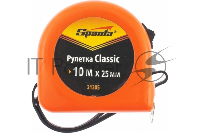 Рулетка Classic, 10 м х 25 мм, пластиковый корпус// Sparta