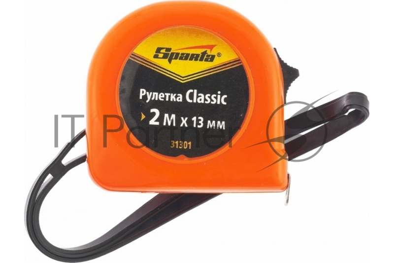 Рулетка Classic, 2 м х 13 мм, пластиковый корпус// Sparta