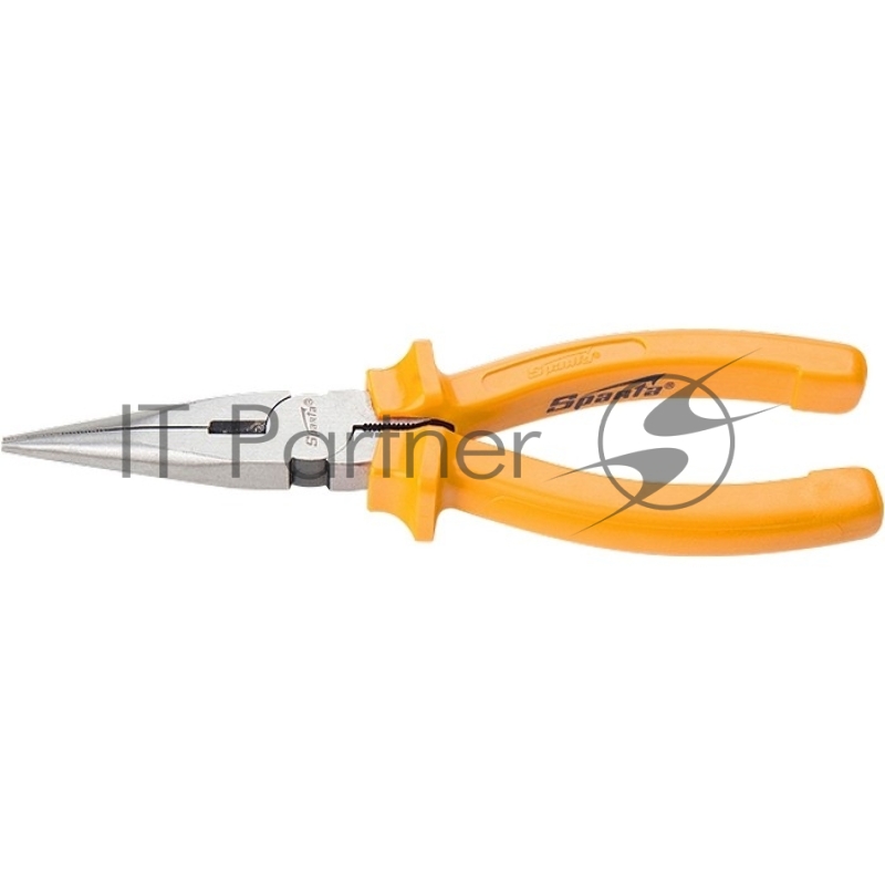 Длинногубцы Classic, 180 мм, прямые шлифованные, пластмассовые рукоятки// Sparta